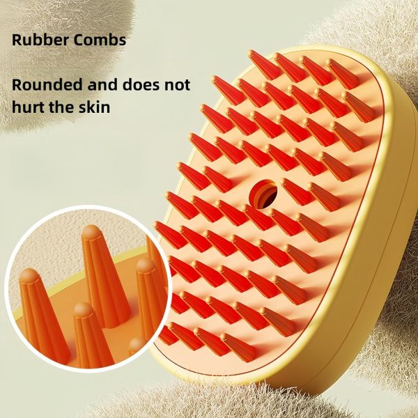 Cat Steam Brush Dog Steam Brush Silicone Steam Pet Brush For Dogs Cats Massage Cleaning And Removal Of Loose Hair Pet Hair Brush Grooming Tool - Image 3