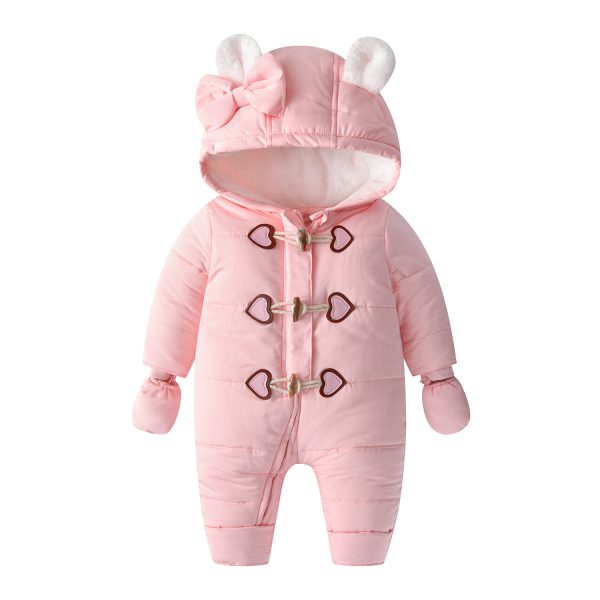 Baby Onesie Horn Buckle Hayi Baby Crawling Suit Clothes - Image 6