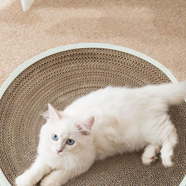 Crumb-free Cat Toy Corrugated Bowl-shaped Three-in-one Multifunctional Cat Scratch Board - Image 3