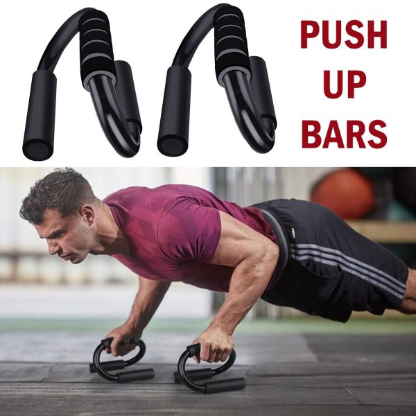 Body Sculptured Push Up Bars Press Handles Stands Exercise Grips FITNESS WORKOUT - Image 4