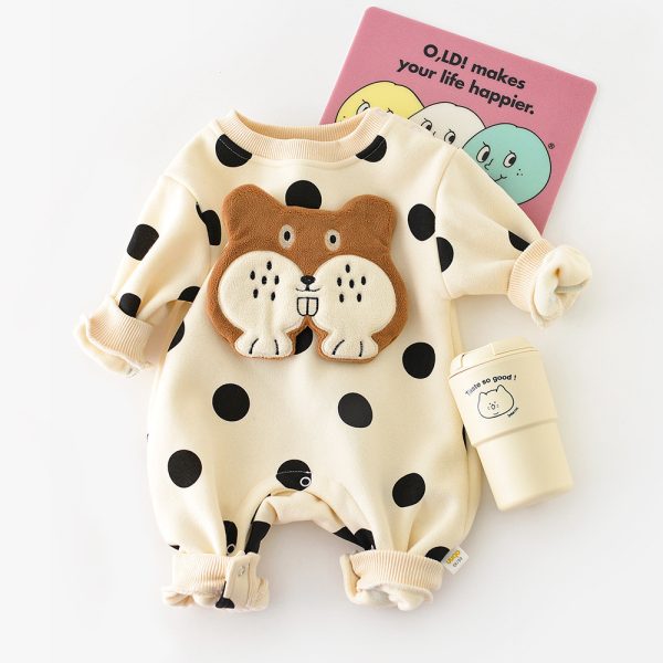 Baby Spring And Autumn One-piece Long-sleeved Cartoon Romper - Image 4