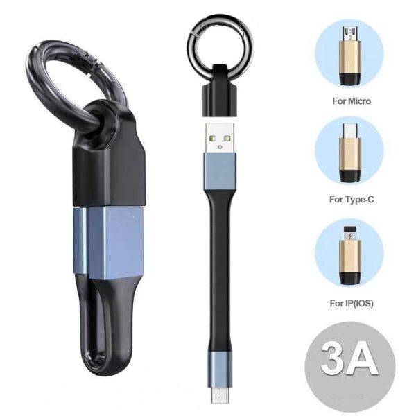 Key Chain Data Cable Short Portable Fast Charge Line - Image 7