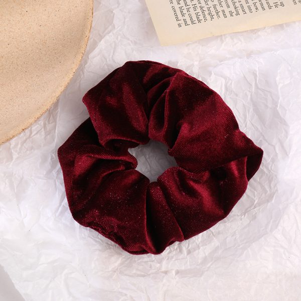 Flannel Hair Tie Hair Rope Amazon Velvet Fashion Ponytail Hair Accessories - Image 10