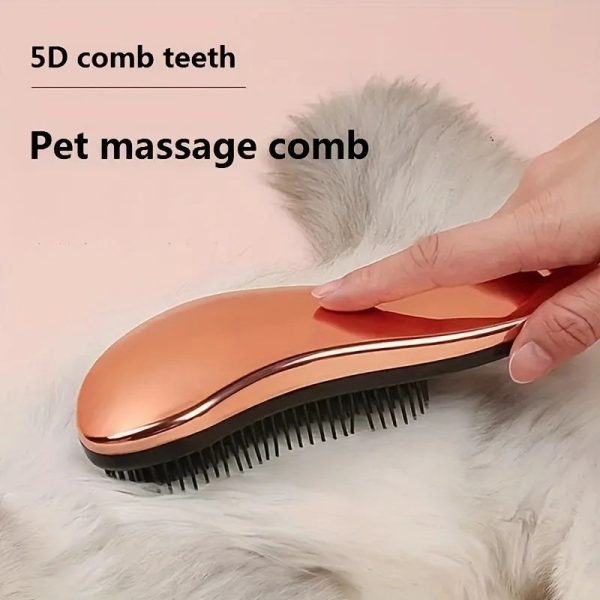 2-in-1 Dog Grooming Comb And Massage Brush Removes Hair And Relaxes Your Pet For Easy Use Perfect For Bath Time Floating Design - Image 5