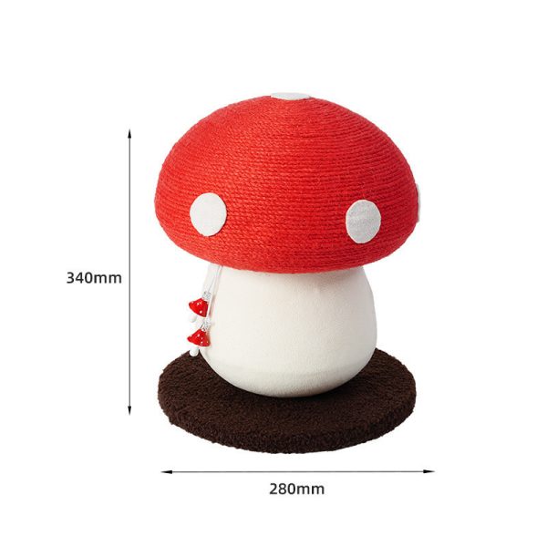 Red Mushroom Cat Climbing Frame - Image 2