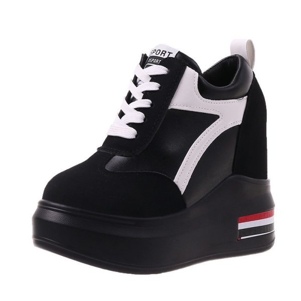 Women's Platform Height Increasing Insole Casual Shoes - Image 5