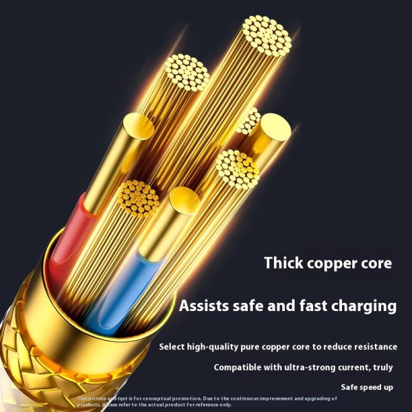 120W Lightning Fast Charge Line Car Pure Copper Core - Image 2