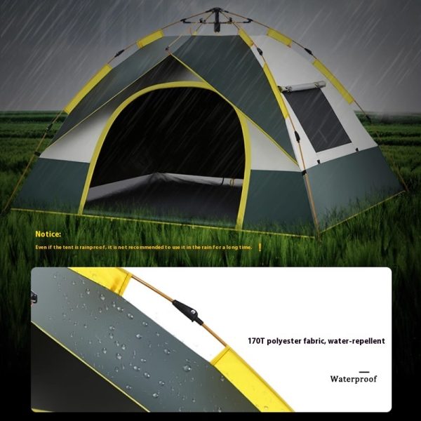 Tent Outdoor Camping 3-4 People Automatic Quickly Open - Image 3