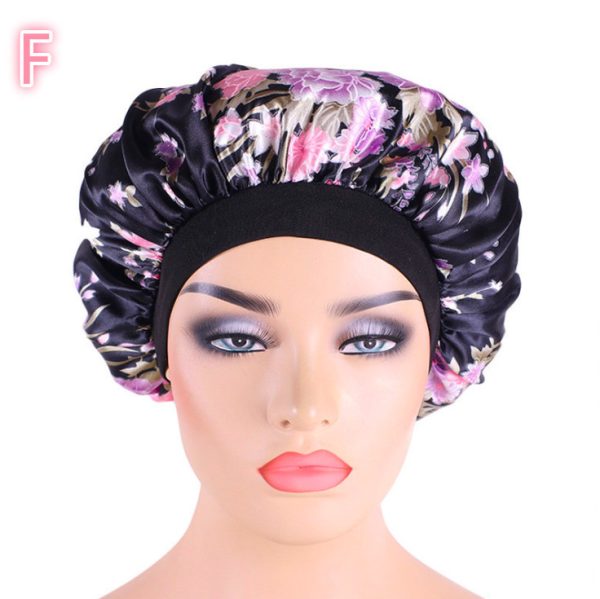 Beauty print Satin silk Bonnet sleep night cap - Image 10