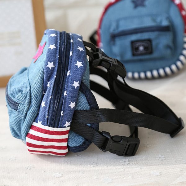 Pet denim schoolbag - Image 3