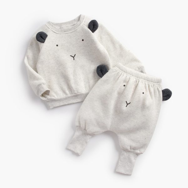 Baby Plus Velvet Sweater Suit - Image 5