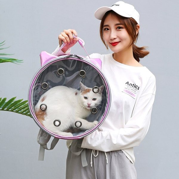 Transparent Pet Bag Go Out Portable Breathable Backpack - Image 3