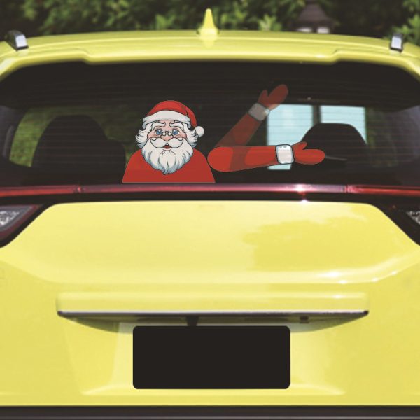 Santa Wiper Car Sticker without Straps - Image 4