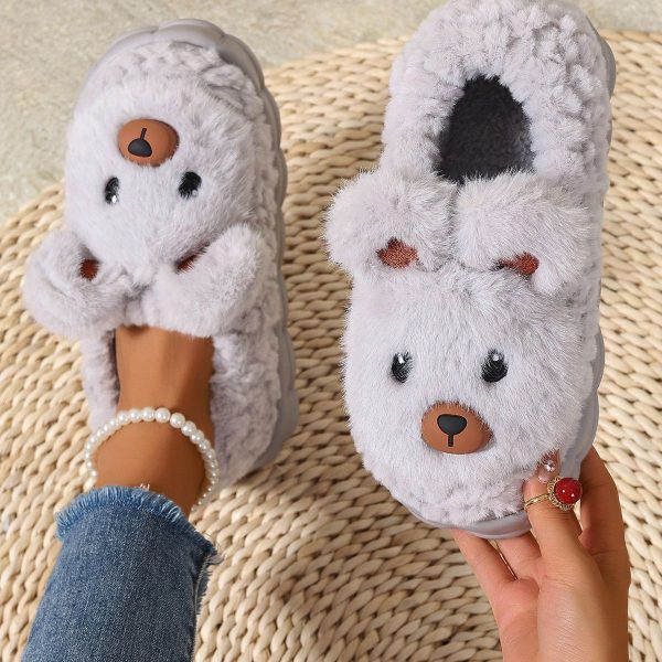 New Warm Indoor Plush Cartoon Cotton Shoes For External Wear - Image 3