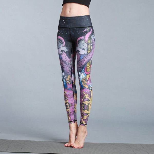 Women's Outdoor Sport Yoga Printed Leggings - Image 8