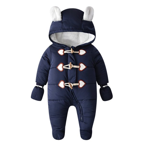 Baby Onesie Horn Buckle Hayi Baby Crawling Suit Clothes - Image 5