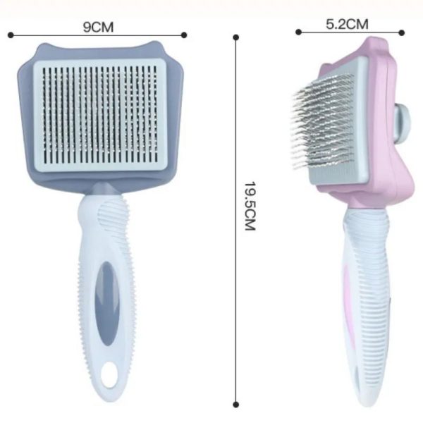 Dog Brush Automatic Pet Hair Remover Self-cleaning Cat Brush Massage Comb For Large Dogs Grooming Hair Knot Opening Pet Products - Image 2