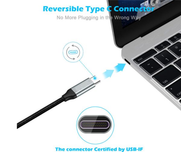 TYPE-C Fast PD Data Cable 5 Core Braided - Image 9