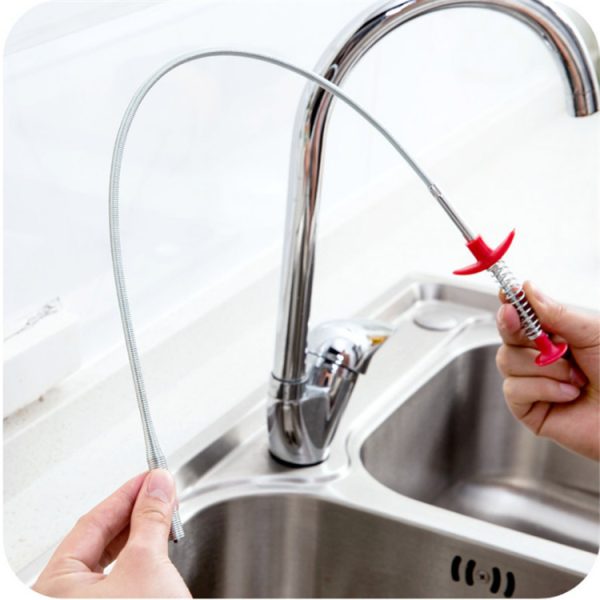 60CM Sewer Dredger Spring Pipe Dredging Tool Household Hair Cleaner Drain Clog Remover Cleaning Tools Household For Kitchen Sink Kitchen Gadgets - Image 8