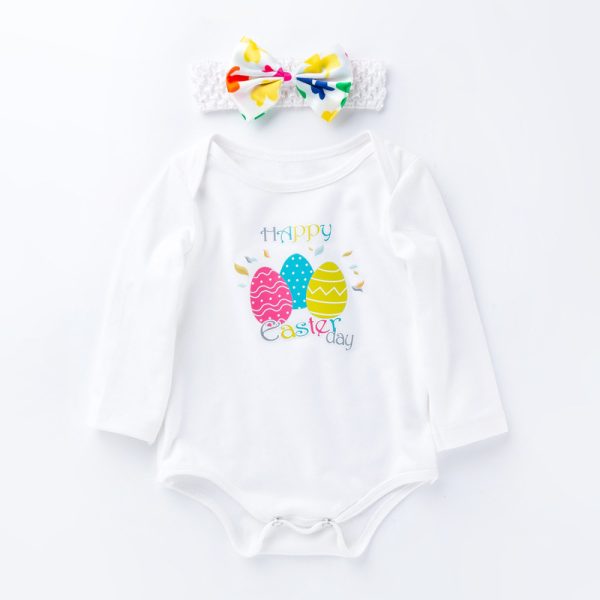 Easter Egg Long Sleeved Romper Tutu Suit - Image 5