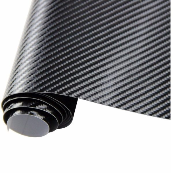 Car Styling Glossy Black 5D Carbon Fiber Vinyl film Car Wrap - Image 3