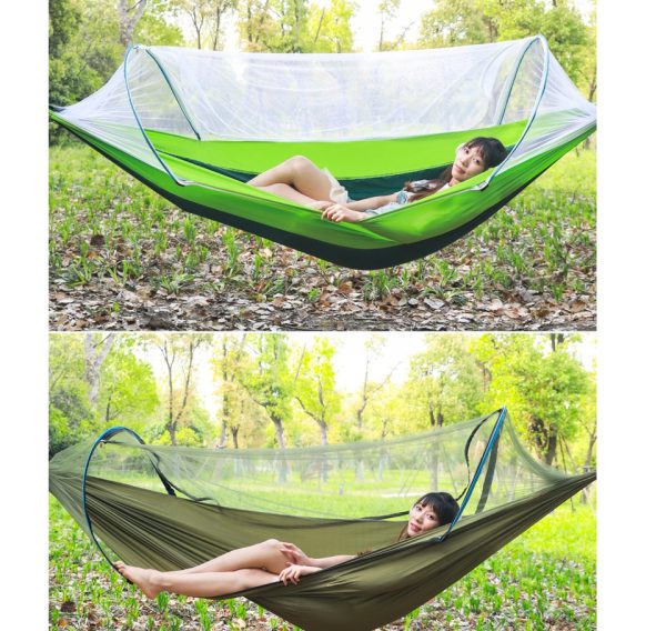 2 Person Portable Outdoor Mosquito Parachute Hammock - Image 6