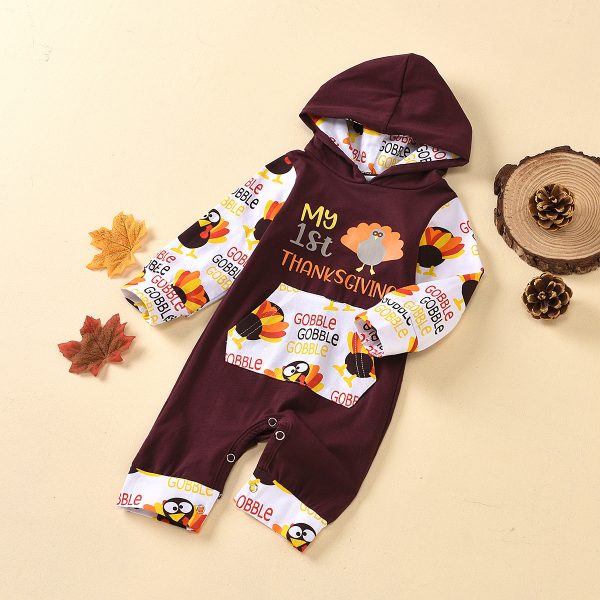 Baby girl Thanksgiving long sleeve Hoodie - Image 2