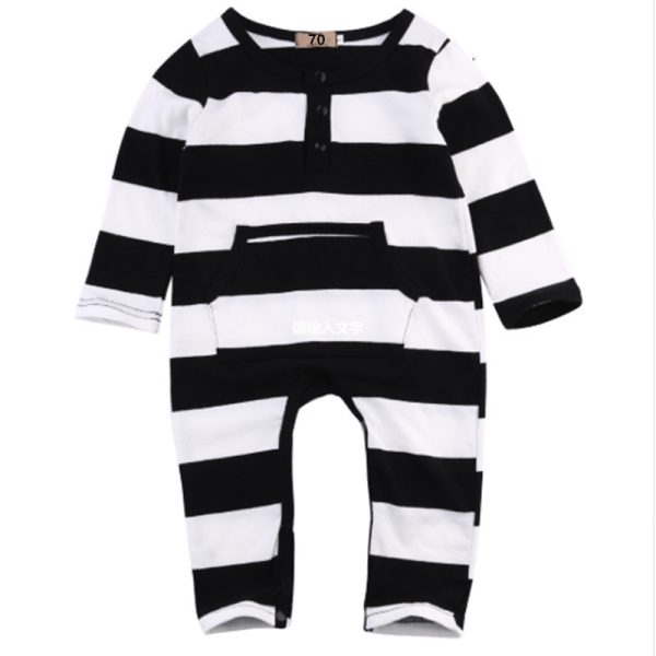 Baby pocket striped bodysuit - Image 4