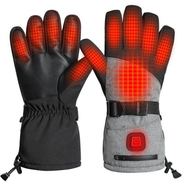 Full Finger Warm Waterproof Motorcycle Outdoor Sports Electric Heating Ski Gloves - Image 2