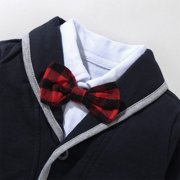 Gentleman's Romper Bow Three-piece Climb - Image 4