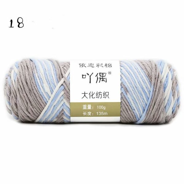 8 Strands Of Gradient Milk Cotton Wool Hand-knitted Medium Thick - Image 8