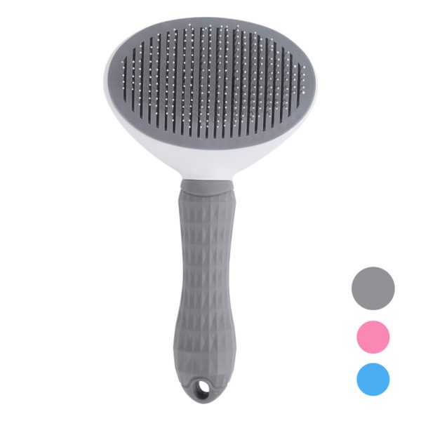 Cat Self-Cleaning Comb Stainless Steel Dog Comb Hair Brush One Key To Remove Floating Artifact - Image 4