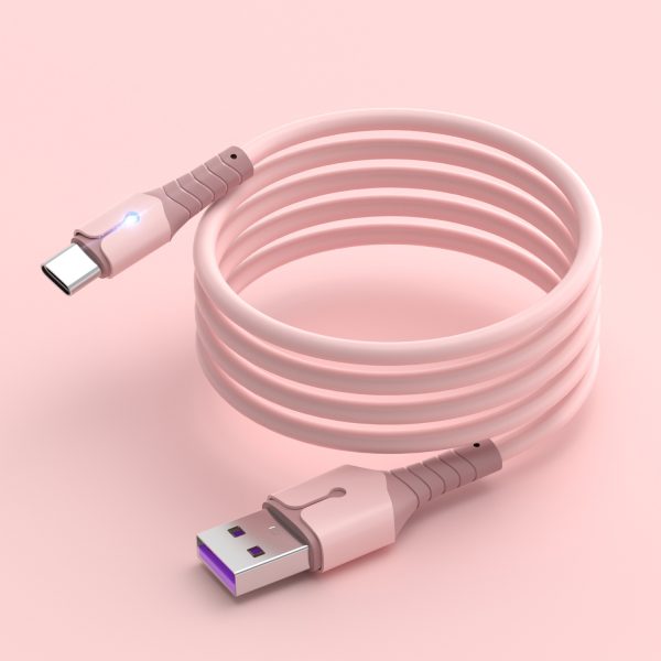 Compatible with Apple , Liquid Silicone With Light Data Cable Is Suitable For Android And Apple - Image 2