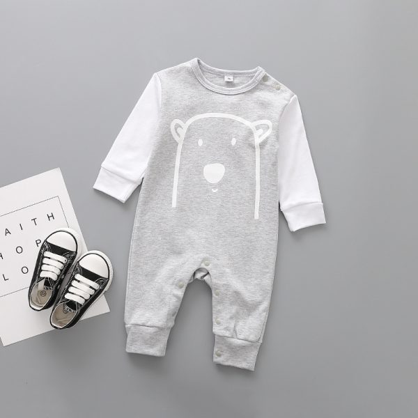 European And American Children's Cotton Animal Long-Sleeved Cotton Romper - Image 4