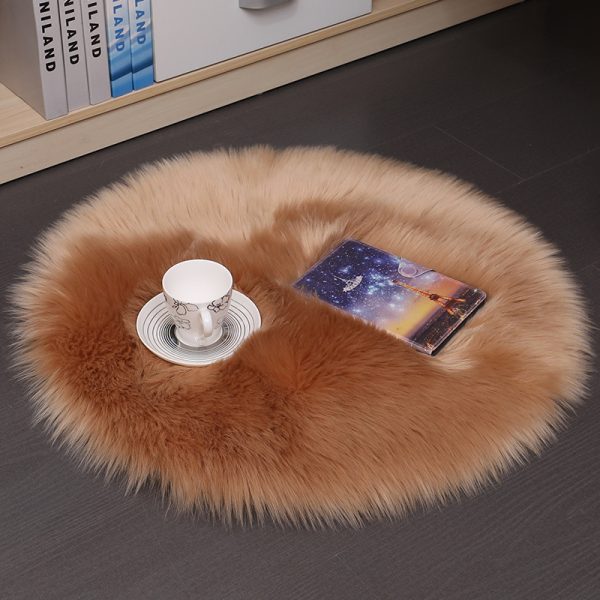 Hair Plush Carpet Floor Mats Household Floor Mats  Wool Round Bedroom Carpets - Image 7