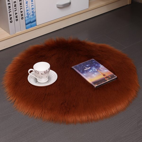 Hair Plush Carpet Floor Mats Household Floor Mats  Wool Round Bedroom Carpets - Image 6