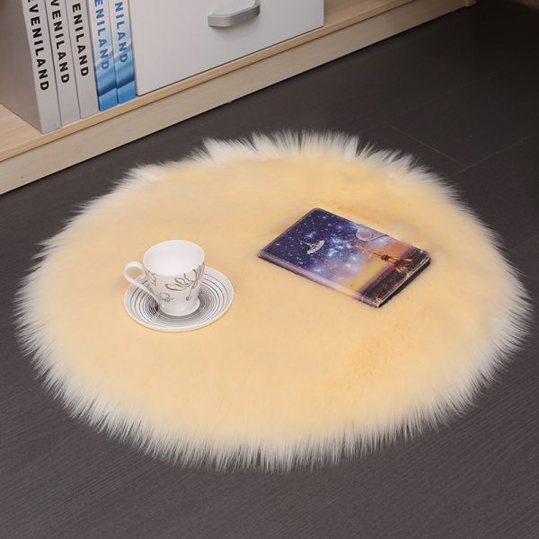 Hair Plush Carpet Floor Mats Household Floor Mats  Wool Round Bedroom Carpets - Image 8