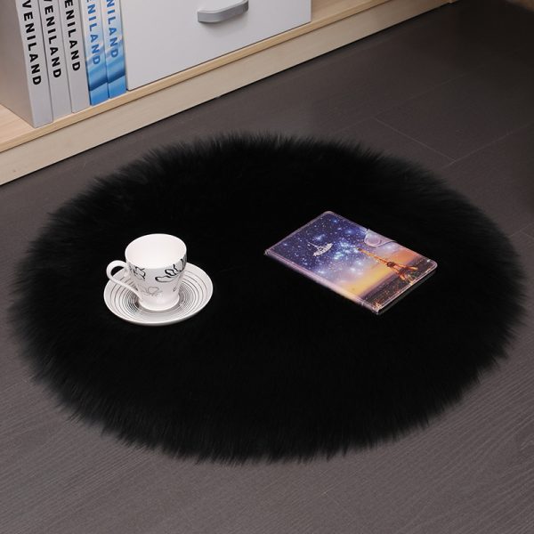 Hair Plush Carpet Floor Mats Household Floor Mats  Wool Round Bedroom Carpets - Image 4