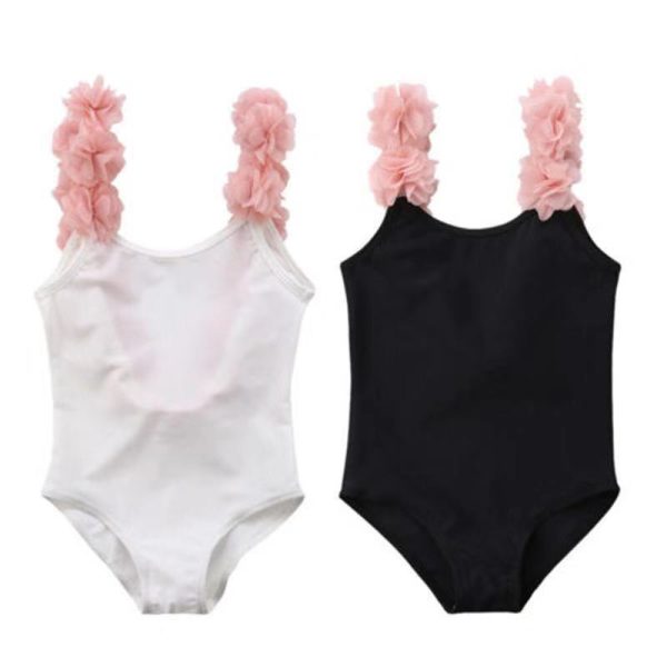 INS Hot Style Children's Sleeveless Summer Stitching Sling Lace Backless Swimsuit - Image 4