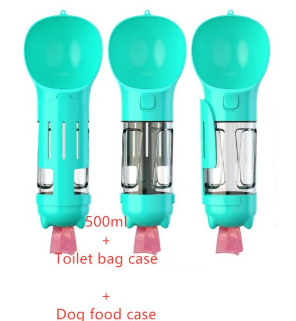 Pet Water Bottle Feeder Bowl Garbage Bag Storage Portable Pet Outdoor Travel 3 In 1 Dog Water Bottle - Image 7