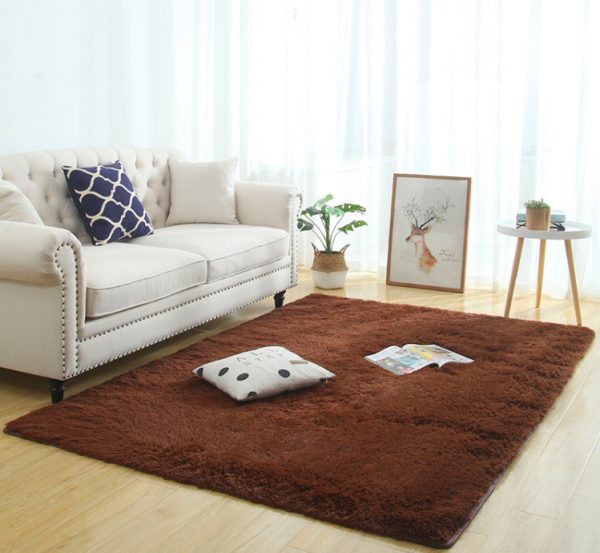 Silky Fluffy Carpet Modern Home Decor Long Plush Shaggy Rug - Image 8