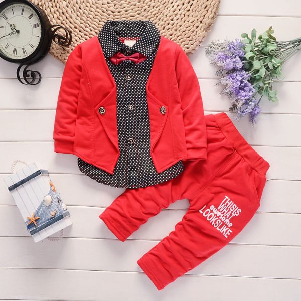 New Design Toddler Boys Casual Suit Set Boys Clothes Set Printed Suit Infant Boys Children Clothing Set - Image 2