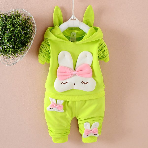 Toddler Girls Clothing Outfit 2 Piece Long Sleeve Hoodie Sweatshirt   Pants Outfits Set  9 24 Months - Image 2