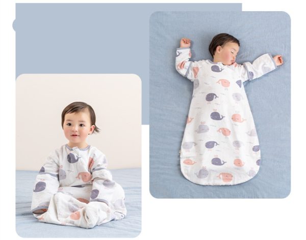 Bethes Baby Gauze Sleeping Bag Spring, Autumn And Summer Thin Section Newborn Child Anti-Kick, Four-Season General Baby Anti-Starter - Image 3