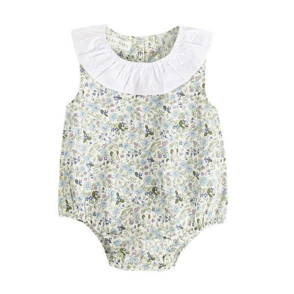 Cotton Romper Floral Baby Romper - Image 5