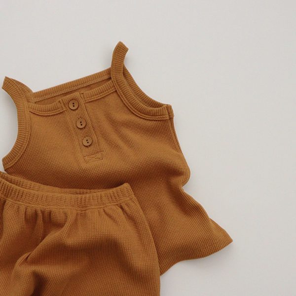 Baby Summer Sleeveless Camisole Briefs - Image 3