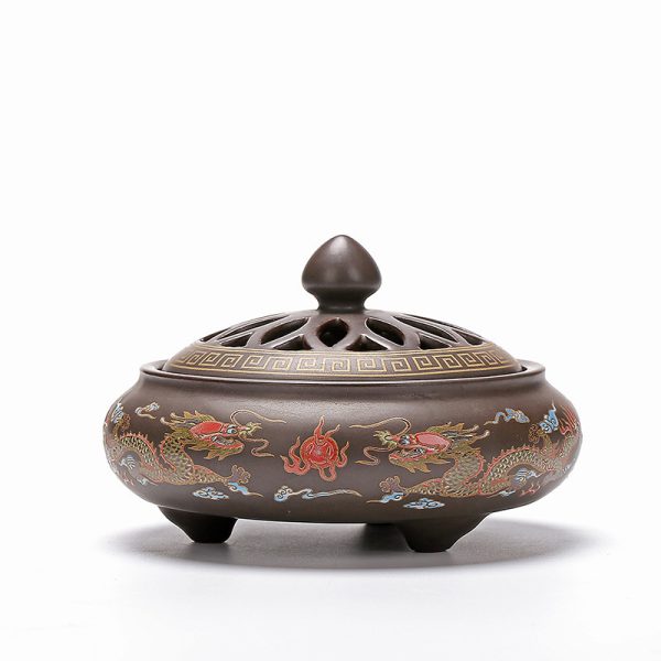 Ceramic Cloisonne Incense Burner, Backward Incense Burner, Incense Channel Enamel - Image 10