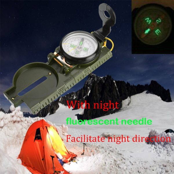 Outdoor Camping Compass, Portable Carabiner For Military Fans - Image 3