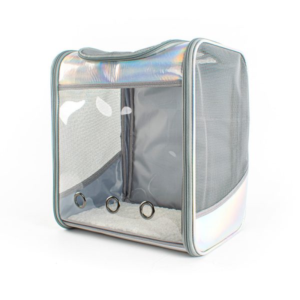 Large Space Transparent Laser Dog Backpack - Image 3