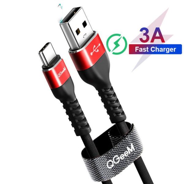 QGeeMUSB A To Type-C Fast Charge Data Cable 5V2.4A Compatible With Android Phones - Image 4